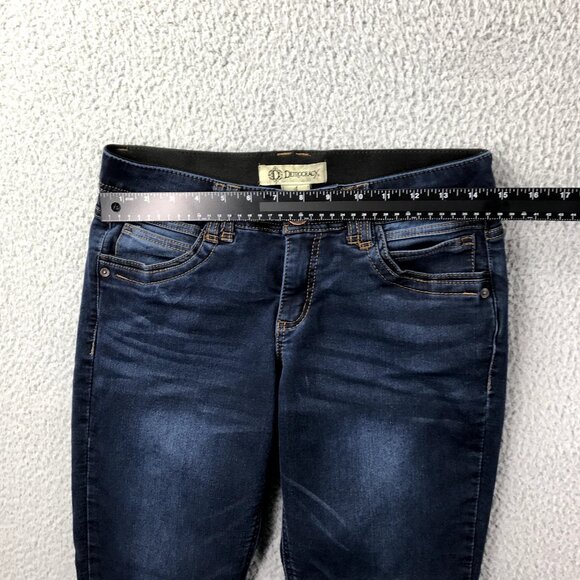 DEMOCRACY Womens Size 4 "Ab" Tech Dark Wash Stretch Denim Skinny Ankle Jeans - Picture 9 of 15